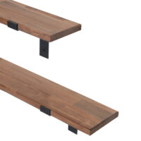 Wandregal Richmond 2er Set Kiefernholz gebeizt