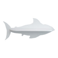 Wandregal Skanderborg 20x49x10cm Haifischform
