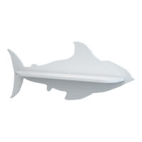 Wandregal Skanderborg 20x49x10cm Haifischform