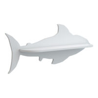 Wandregal Skanderborg 20x49x10cm Haifischform