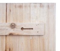 Wandregal Wandpaneel mit Körben Massivholz ~ shabby weiss 70x40cm