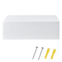 Wandregal Madison mit Schublade Weiss Hochglanz 46x30x15cm