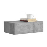 Wandregal Madison mit Schublade Beton-Optik 46x30x15cm