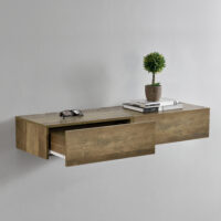 Wandregal Madison 2er Set Holzfarben 46x30x15cm