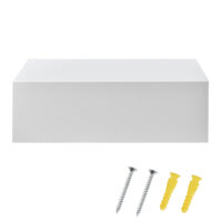 Wandregal Madison 2er Set Holzfarben/Weiss Matt 46x30x15cm