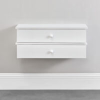 Wandregal Lincoln Weiss 2er Set mit Staufach