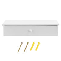 Wandregal Lincoln Weiss 2er Set mit Staufach