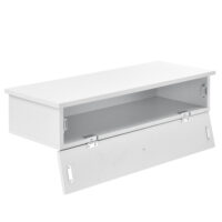 Wandregal Toledo mit Schublade Weiss 60x24x12.6cm