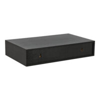 Wandregal Seattle mit Schublade Bambus Schwarz