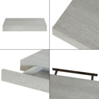 Wandregal Hyvinkää mit Schublade Betonoptik