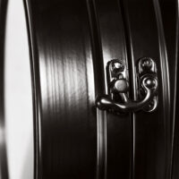 Wanduhr Bahnhofsuhr Zweiseitig ~ schwarz