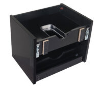 Waschbecken + Unterschrank JAM-B19 hochglanz 50x60cm schwarz