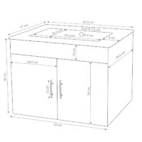 Waschbecken + Unterschrank JAM-D16 Waschbecken Waschtisch