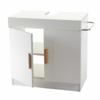 Waschbeckenunterschrank Badezimmerschrank ~ weiss