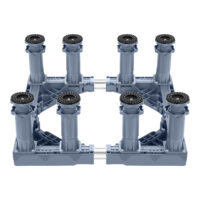 Waschmaschinen-Untergestell Kirburg 8 Füsse 400kg Grau