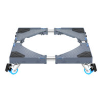 Waschmaschinen-Untergestell Zaberfeld 4 Rollen max. 300kg Grau