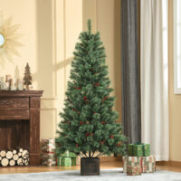 Weihnachtsbaum im Topf mit Deko 180cm künstlicher Christbaum