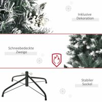 Weihnachtsbaum mit Schnee Dunkelgrün 150cm