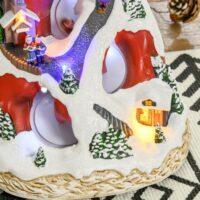 Weihnachtsdorf Weihnachtsdekoration mit LED und Musik Weihnachtsstadt