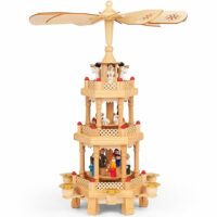 Weihnachtspyramide aus Echtholz 12