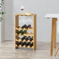 Weinregal Fetlar 16 Flaschen Bambus 84.8x50x24cm