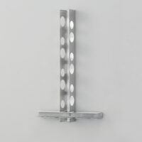 Weinregal Pfalz 100x5x7cm für 6 Flaschen mit Glashalter Edelstahl