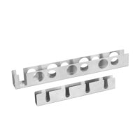 Weinregal Pfalz 100x5x7cm für 6 Flaschen mit Glashalter Edelstahl