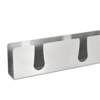 Weinregal Pfalz 100x5x7cm für 12 Flaschen mit Glashalter Edelstahl