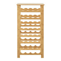 Weinregal Äänekoski 28 Flaschen 94x47x29cm Bambus