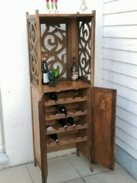 Weinregal für 20 Flaschen Shabby Barschrank Upcycling