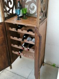 Weinregal für 20 Flaschen Shabby Barschrank Upcycling