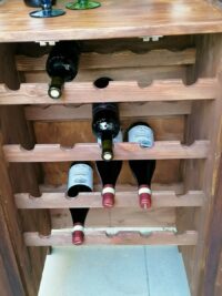 Weinregal für 20 Flaschen Shabby Barschrank Upcycling