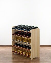 Weinregal für 30 Flaschen - Braun geölt