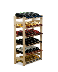 Weinregal für 30 Flaschen natur