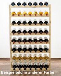 Weinregal für 56 Flaschen Braun geölt
