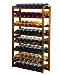 Weinregal für 56 Flaschen Braun geölt