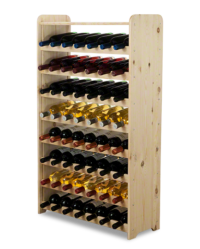 Weinregal für 56 Flaschen natur