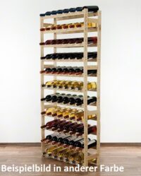Weinregal für 77 Flaschen Braun geölt
