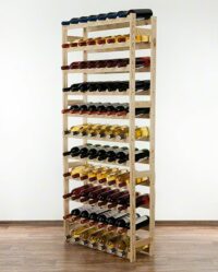 Weinregal für 77 Flaschen natur
