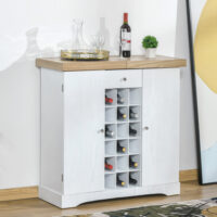 Weinschrank für 18 Flaschen Weinregal Buffet 140L x 36B x 91.5Hcm