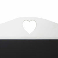 Werbetafel Dekotafel weiss lackiert