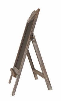 Werbetafel Kreidetafel 66x39x33cm Shabby-Look braun