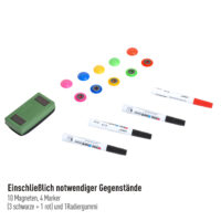 Whiteboard Magnettafel Wandtafel mit Zubehör 60x45cm