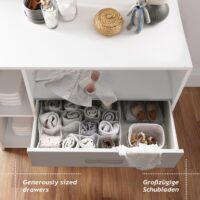 Wickelkommode - Mit Wickelauflage Weiss 113x53x101.6cm