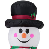 Riesiger Schneemann 240cm LED Beleuchtet