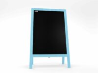 XL Kundenstopper Werbetafel 118x61cm  Kreidetafel Blau