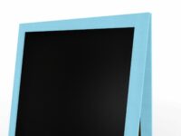 XL Kundenstopper Werbetafel 118x61cm  Kreidetafel Blau