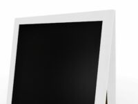 XL Kundenstopper Werbetafel 118x61cm  Kreidetafel Weiss