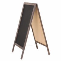 XL Werbetafel 2 Schreibflächen klappbar ~ shabby braun