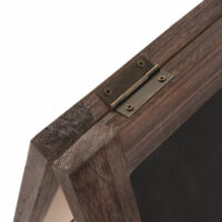 XL Werbetafel 2 Schreibflächen klappbar ~ shabby braun